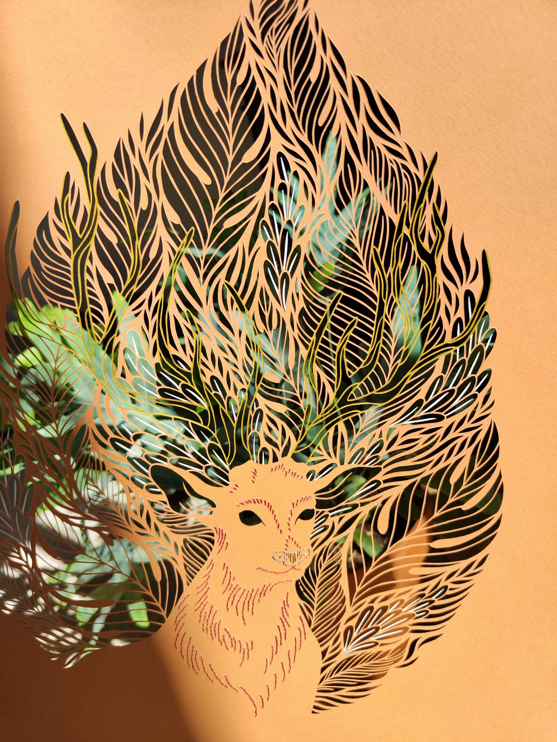 Deer - Kirigami artwork