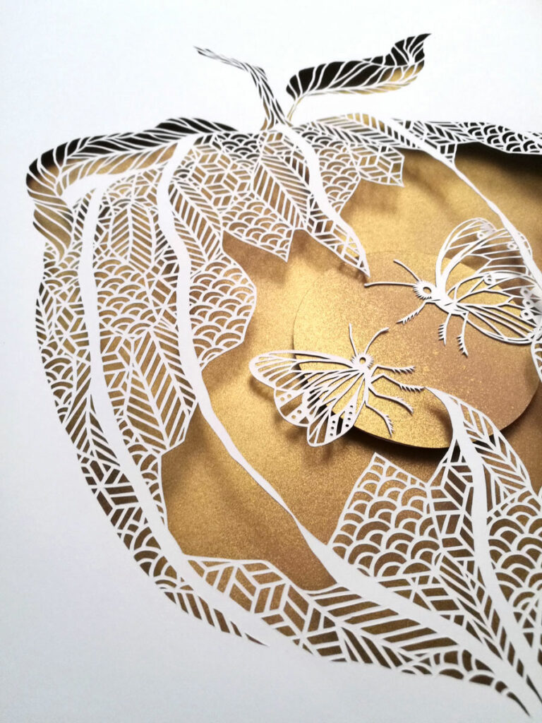Physalis #1 - Kirigami artwork