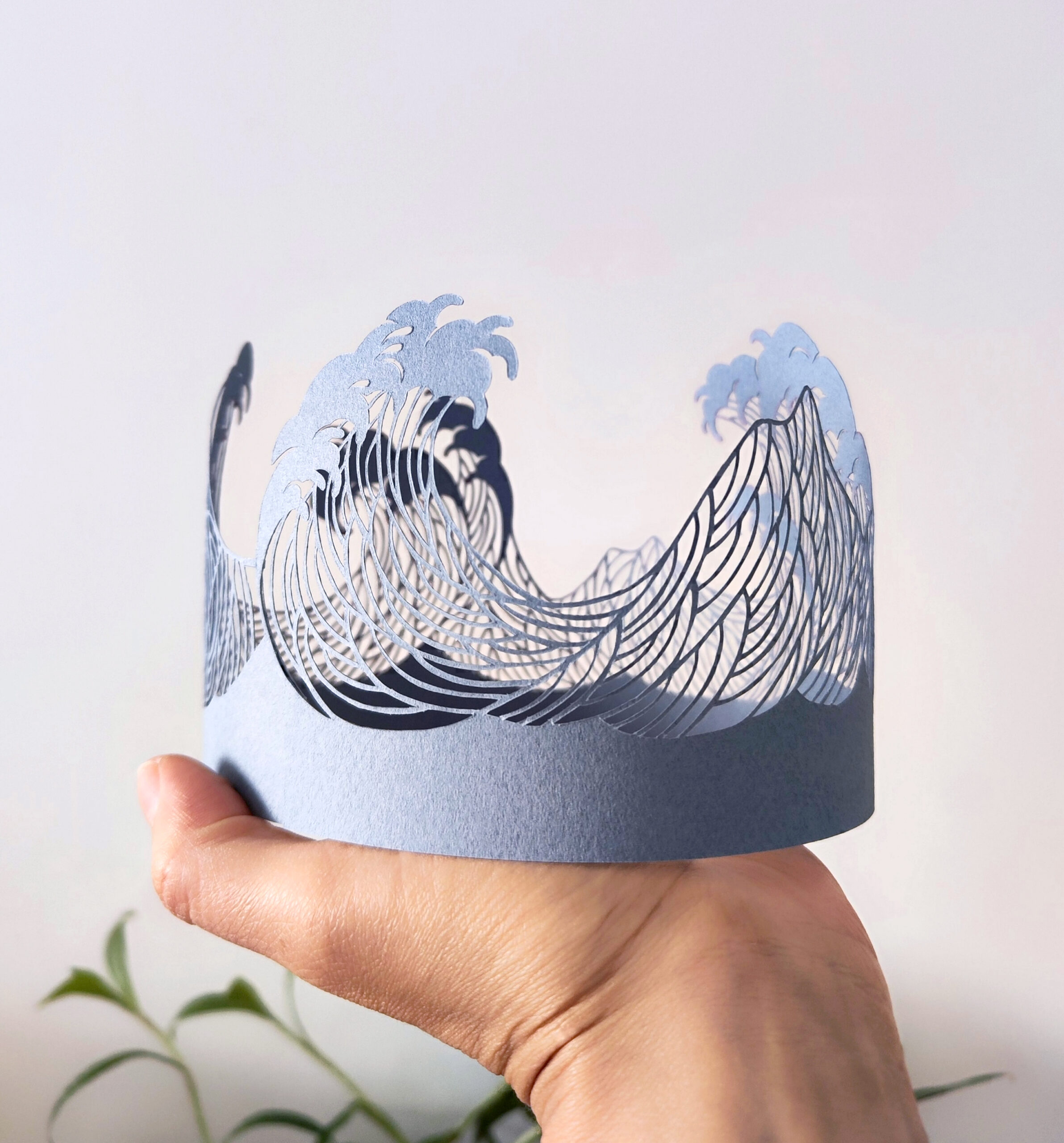 Wave - Kirigami artwork